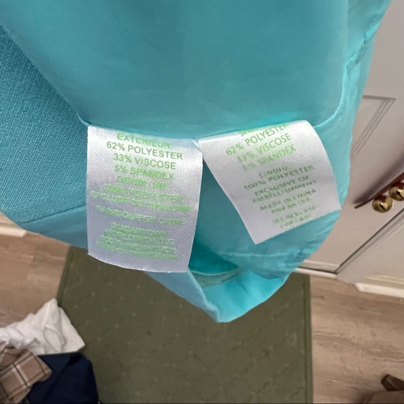 Lilly Pulitzer Shorely Blue and Gold Lane Shift Dress - Picture 7 of 8